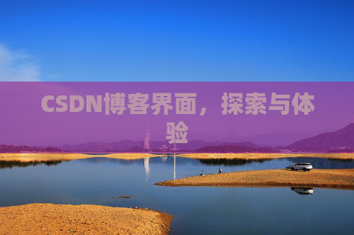 CSDN博客界面，探索与体验
